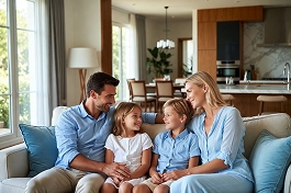 Clean restored home interior after restoration work